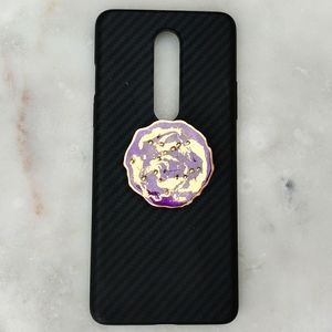 Handmade Resin Purple/Gold Phone Grip